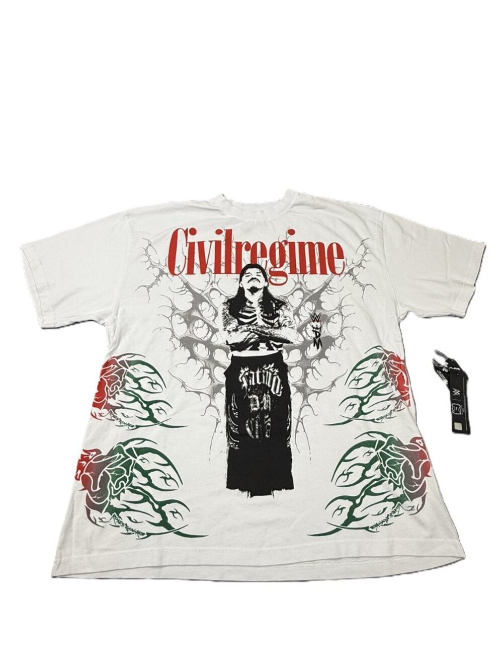 Civil Regime x WWE Dominik Mysterio Oversized T Shirt White Men’s XL NWT